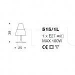 Настольная лампа Lume 515/1L IDL Export