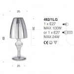 Настольная лампа Glamour 462/1LG IDL Export