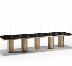 Итальянские Столы обеденные - Стол обеденный SIGNORE DEGLI ANELLI 72 STEEL фабрика Reflex Angelo