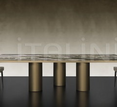 Итальянские Столы обеденные - Стол обеденный SIGNORE DEGLI ANELLI 72 STEEL фабрика Reflex Angelo