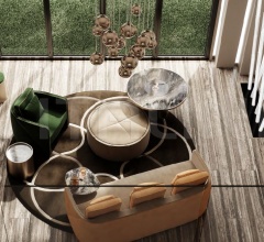 Итальянские Пуфы - Пуф TAU 40 STEEL POUF фабрика Reflex Angelo