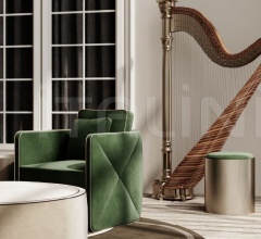 Итальянские Пуфы - Пуф TAU 40 STEEL POUF фабрика Reflex Angelo