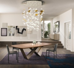 Итальянские Столы обеденные - Стол обеденный PRISMA 72 STEEL фабрика Reflex Angelo