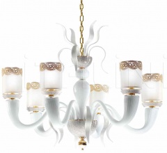Итальянские Свет - Люстра 1770/CH6/BI/ORO24K Итальянские Свет - Люстра 1770/CH6/BI/ORO24K фабрика Il Paralume Marina