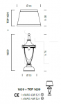 Настольная лампа Impero 1659 Sylcom