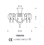 Потолочный светильник Molin 1386/60 Sylcom