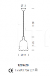 Потолочный светильник Contarini 1209/20 Sylcom