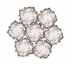 Итальянские Свет - Подвесной светильник VELI 7 фабрика Slamp