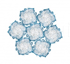 Итальянские Свет - Подвесной светильник VELI 7 фабрика Slamp