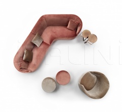 Итальянские Пуфы - Пуф Moon фабрика Giulio Marelli