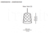 Подвесной светильник NEW YORK Kundalini