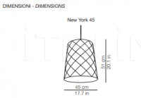 Подвесной светильник NEW YORK Kundalini