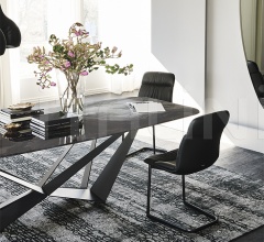 Стол обеденный Skorpio Crystalart Стол обеденный Skorpio Crystalart фабрика Cattelan Italia