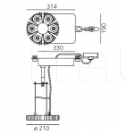 Потолочный светильник LoT Reflector - Suspension track Artemide