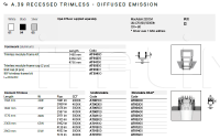 Потолочный светильник A.39 Recessed Diffused Emission Artemide
