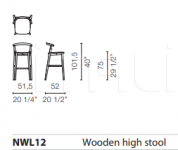 Барный стул Newood Light Stool Cappellini