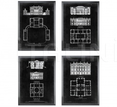 Итальянские Интерьерные декорации - Постер Graphic Building & Plan 109447 Итальянские Интерьерные декорации - Постер Graphic Building & Plan 109447 фабрика Eichholtz