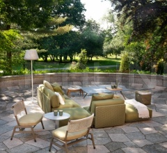 Итальянские Уличная мебель - Модульный диван Eddy фабрика Flexform