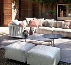 Итальянские Уличная мебель - Пуф Bangkok Outdoor фабрика Flexform