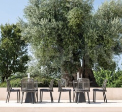 Итальянские Уличные столы - Стол обеденный TOWER Итальянские Уличные столы - Стол обеденный TOWER фабрика Varaschin