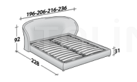 Двуспальная кровать Celine Flou