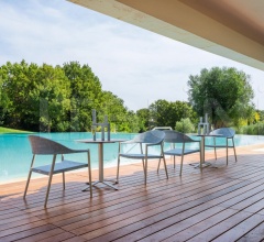 Итальянские Уличные столы - Стол обеденный BLADE LOW Итальянские Уличные столы - Стол обеденный BLADE LOW фабрика Varaschin