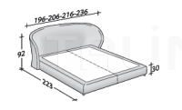 Двуспальная кровать Celine Flou