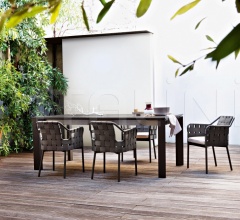 Итальянские Уличные столы - Стол обеденный DOLMEN Итальянские Уличные столы - Стол обеденный DOLMEN фабрика Varaschin