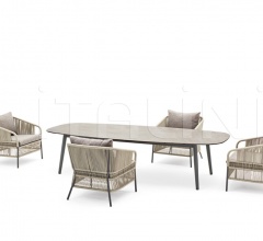 Итальянские Уличные столы - Стол обеденный ELLISSE Итальянские Уличные столы - Стол обеденный ELLISSE фабрика Varaschin