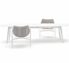 Итальянские Уличные столы - Стол обеденный ELLISSE LOW Итальянские Уличные столы - Стол обеденный ELLISSE LOW фабрика Varaschin