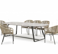 Итальянские Уличные столы - Стол обеденный KOLONAKI Итальянские Уличные столы - Стол обеденный KOLONAKI фабрика Varaschin