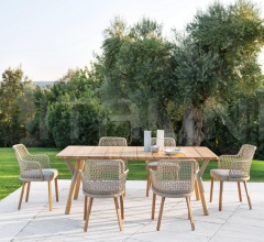 Итальянские Уличные столы - Стол обеденный LINK Итальянские Уличные столы - Стол обеденный LINK фабрика Varaschin