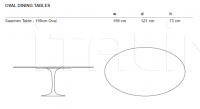 Стол обеденный Saarinen High Table For Outdoor Knoll