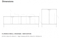 Буфет Florence Knoll Credenza - New Edition Knoll