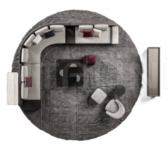 Итальянские Гостиная - Модульный диван Daniels Итальянские Гостиная - Модульный диван Daniels фабрика Minotti