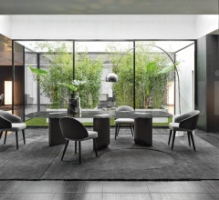 Итальянские Столовая - Стол обеденный Wedge Dining фабрика Minotti