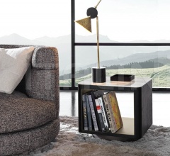 Итальянские Тумбочки прикроватные - Тумбочка Milton Nightstand Итальянские Тумбочки прикроватные - Тумбочка Milton Nightstand фабрика Minotti