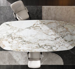 Итальянские Столовая - Стул с подлокотниками Lance фабрика Minotti