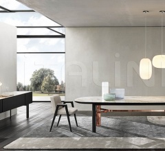 Итальянские Столовая - Стул с подлокотниками Lance фабрика Minotti