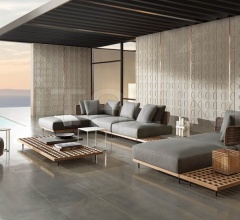 Итальянские Уличная мебель - Модульный диван Quadrado Итальянские Уличная мебель - Модульный диван Quadrado фабрика Minotti