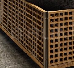 Итальянские Уличная мебель - Модульный диван Quadrado Итальянские Уличная мебель - Модульный диван Quadrado фабрика Minotti