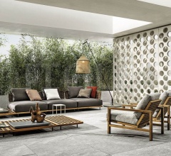 Итальянские Уличная мебель - Модульный диван Quadrado Итальянские Уличная мебель - Модульный диван Quadrado фабрика Minotti