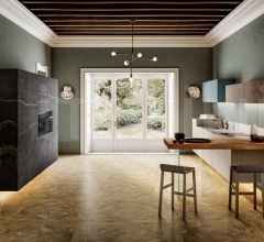 Кухня 36e8 Fenix Kitchen 1098 Кухня 36e8 Fenix Kitchen 1098 фабрика Lago