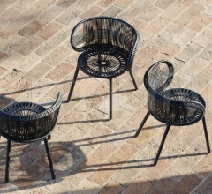 Стул с подлокотниками CIRQL Armchair фабрика Dedon