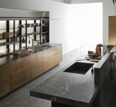 Итальянские Кухни с барной стойкой - Кухня Artematica Distressed Brass Итальянские Кухни с барной стойкой - Кухня Artematica Distressed Brass фабрика Valcucine
