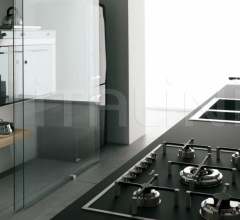 Итальянские Кухни с барной стойкой - Кухня Artematica Vitrum Cloud White Итальянские Кухни с барной стойкой - Кухня Artematica Vitrum Cloud White фабрика Valcucine