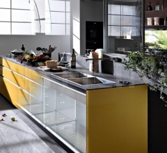 Кухня Artematica Vitrum Terra Yellow Кухня Artematica Vitrum Terra Yellow фабрика Valcucine