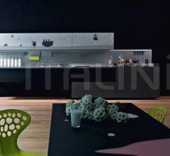 Кухня Artematica Vitrum Arte - Mucca bianco e nero Кухня Artematica Vitrum Arte - Mucca bianco e nero фабрика Valcucine