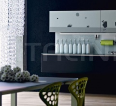 Кухня Artematica Vitrum Arte - Mucca bianco e nero Кухня Artematica Vitrum Arte - Mucca bianco e nero фабрика Valcucine