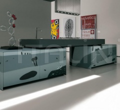 Кухня Artematica Vitrum Arte Natura bianco e nera Кухня Artematica Vitrum Arte Natura bianco e nera фабрика Valcucine